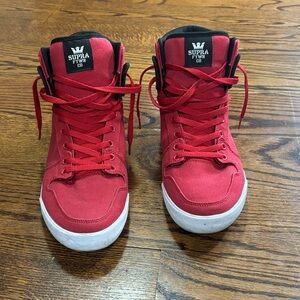 Supra Men's Bold Red High-Tops